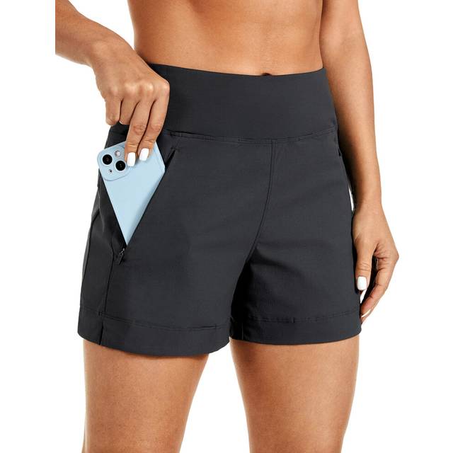 cRZ YOgA Womens Lightweight Mid Rise Hiking Shorts 4 - Stretch Athleti