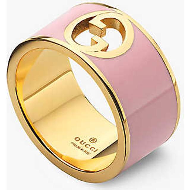 Gucci Womens Pink Blondie Enamelled-metal Ring L - PINK