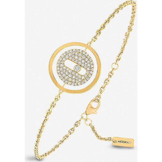 Messika Womens Yellow Gold Lucky Move 18ct Yellow-gold and Pav&#233; Diamond Bracelet - YELLOW GOLD