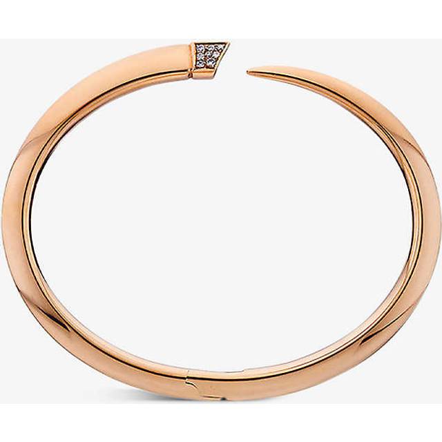 Shaun Leane Womens Rose Gold Vermeil Tusk Gold-vermeil and Diamond Bracelet S