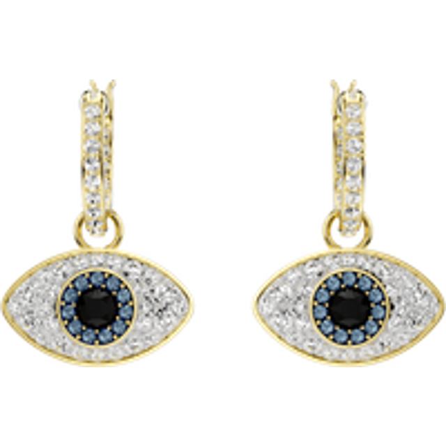 Swarovski Symbolica Gold-Tone Evil Eye Earrings