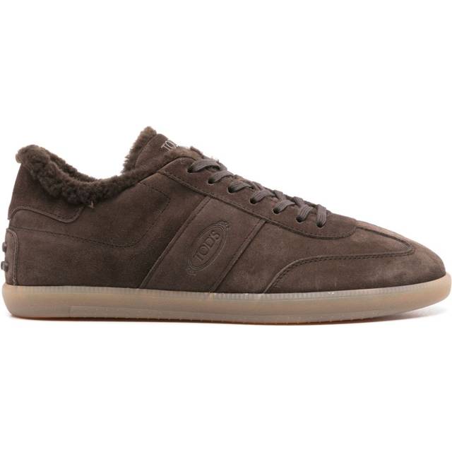 Tod's - Tabs sneakers - men - Rubber/Calf Suede/Lamb Fur - 10 - Brown