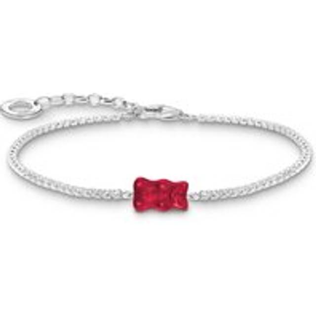 Thomas Sabo | Tennisarmband med rödguld Goldbear silver | Silver | 16-19 cm