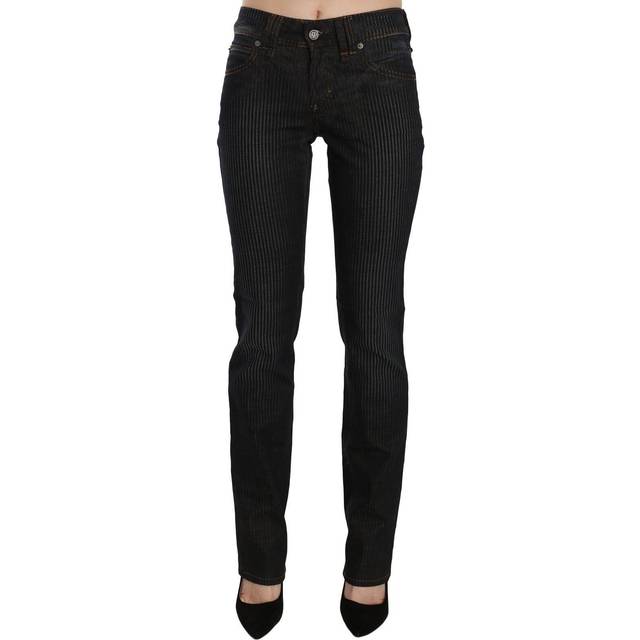 John Galliano Women's Pinstripe Jeans Women - Black Jeans - Size: 10