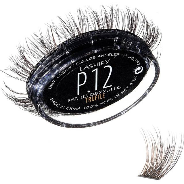 Lashify Plushy 12mm Gossamer Lashes in Truffle Color  Easy DIY False Lashes for a Voluminous Yet Still Natural Look