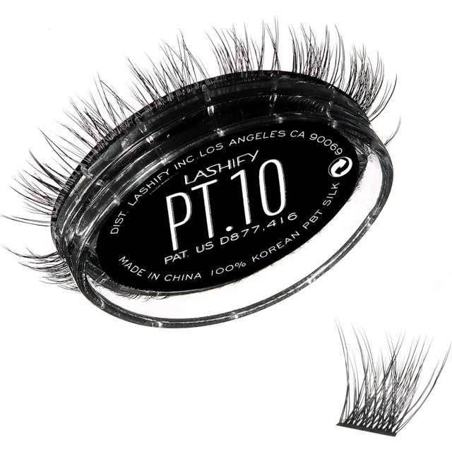 Lashify Plushy Tame 10mm Gossamer Lashes in Black  Easy DIY False Lashes for a Voluminous Yet Still Natural Look