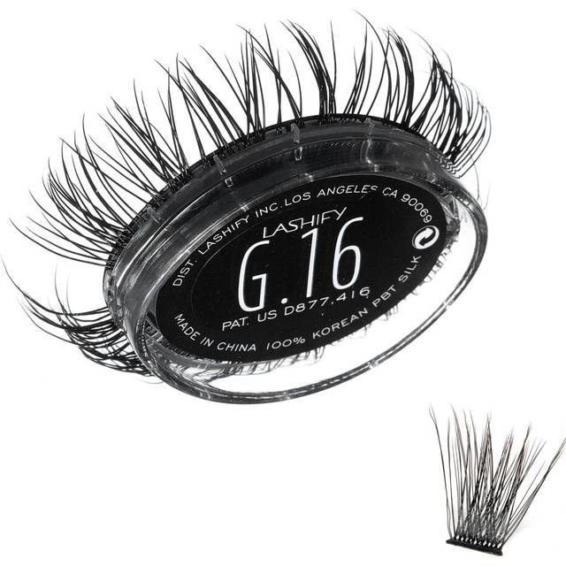 Lashify Gemini 16mm Gossamer Lashes in Black  Easy DIY False Lashes for a Voluminous  Wispy and Playful Look