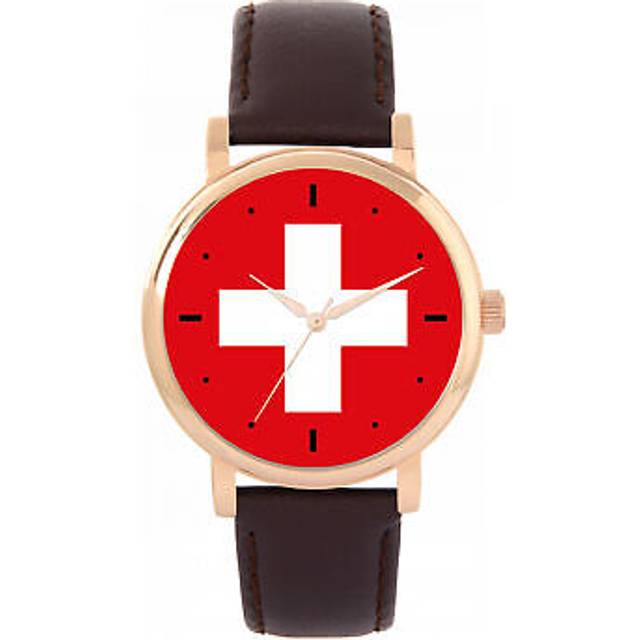 Toff london tlws-77811 ladies switzerland flag watch