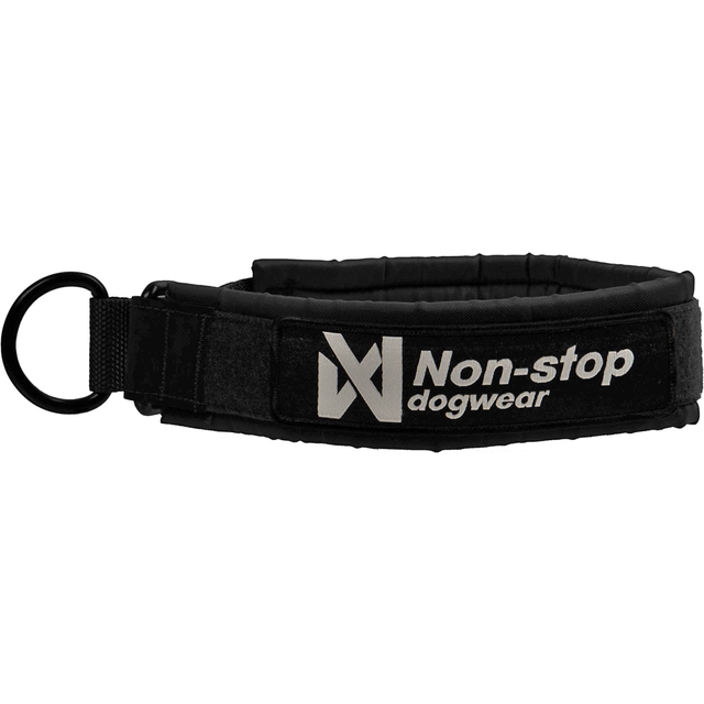 Solid collar WD, unisex, black, 40, single - (40)