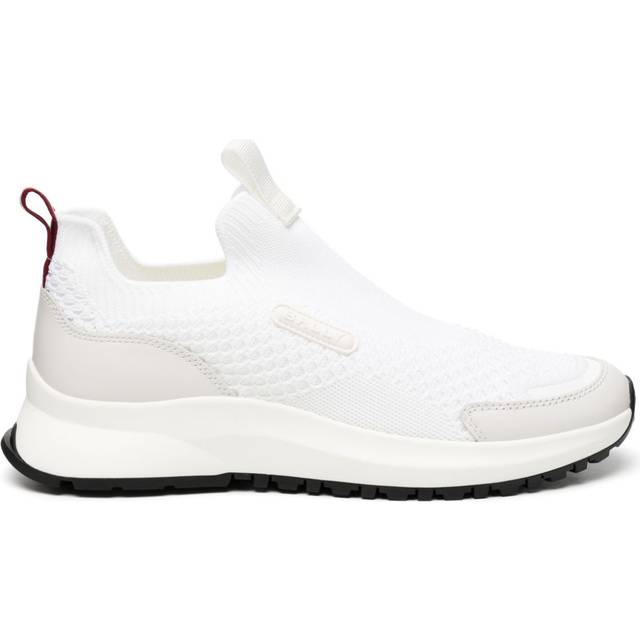 Bally - Outline logo-patch sneakers - men - Rubber/Fabric/Calf Leather/Fabric - 42.5 - White