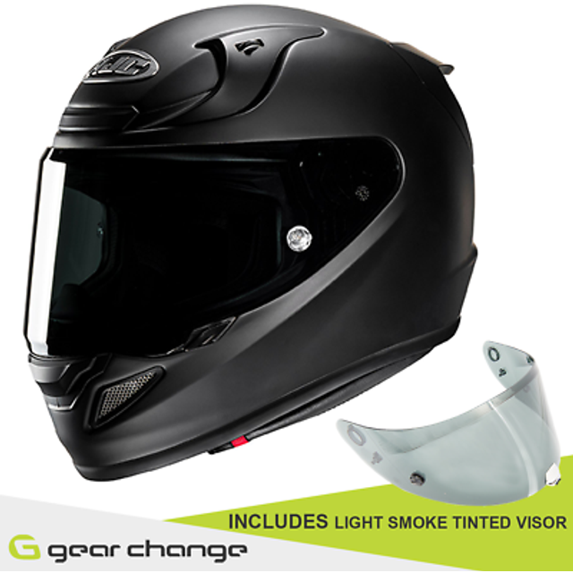 Hjc Rpha 12 Matt Black Full Face Motorcycle Motorbike Helmet Ece 22.06 Approved