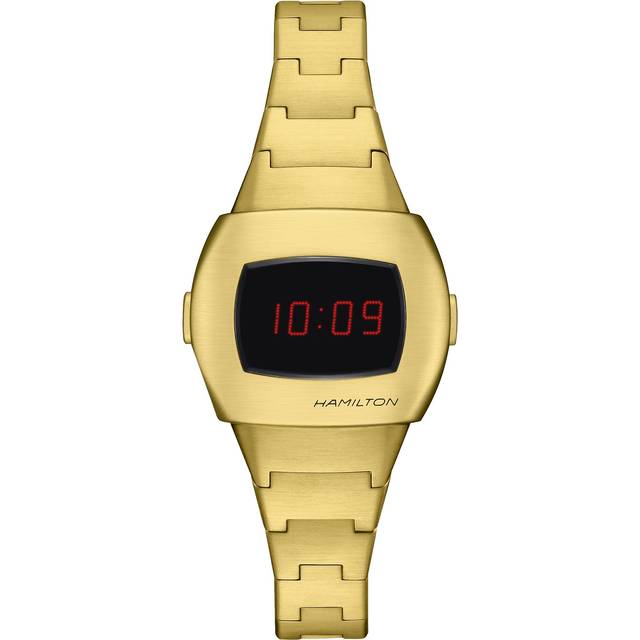 HAMILTON PSR Digital Quartz Gold Steel Women's Watch H52314130 - 25.6 mm X 30.9 mm