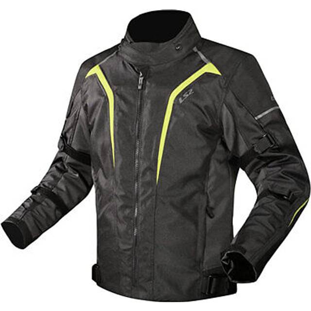 LS2 Sepang, textile jacket waterproof , color: Black/Neon-Yellow , size: 4XL