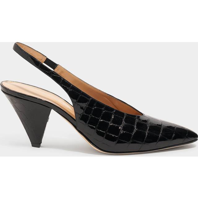 FENDI Colibri Lite FF Mesh & Leather Slingback Pump