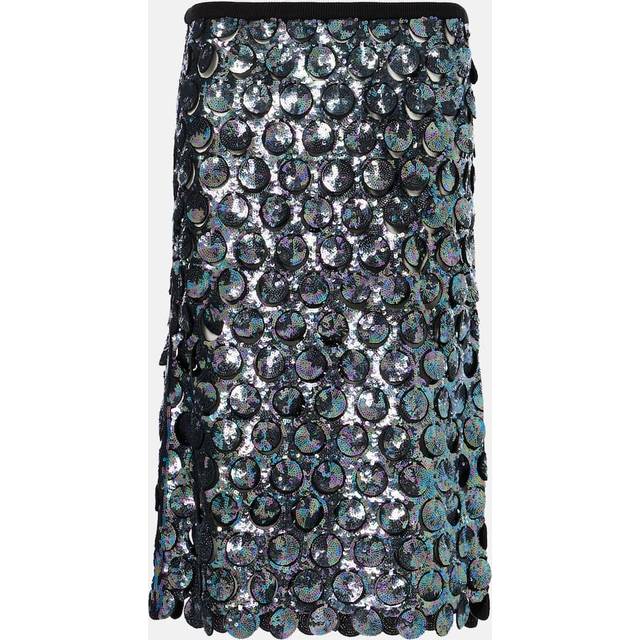 Christopher Esber Photon sequined crochet midi skirt