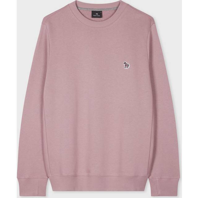 PS Paul Smith Powder Pink Zebra Logo Organic Cotton Sweatshirt Purple - M