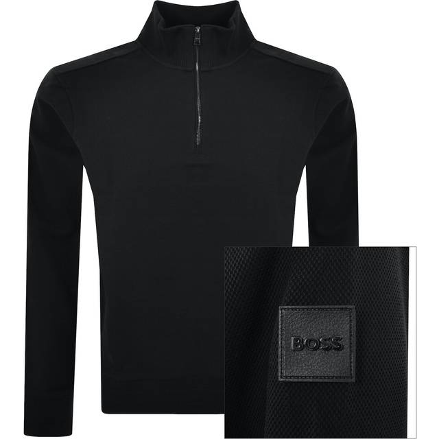 BOSS Sidney 59 Quarter Zip Sweatshirt Black