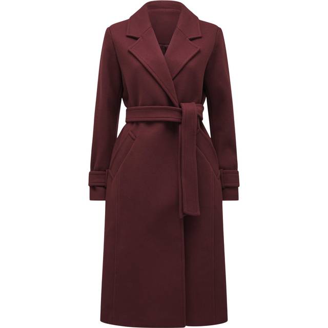 Forever New Bella Wrap Coat, Imperial Port
