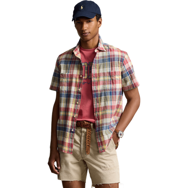 Chemise à carreaux en coton - Multicolore