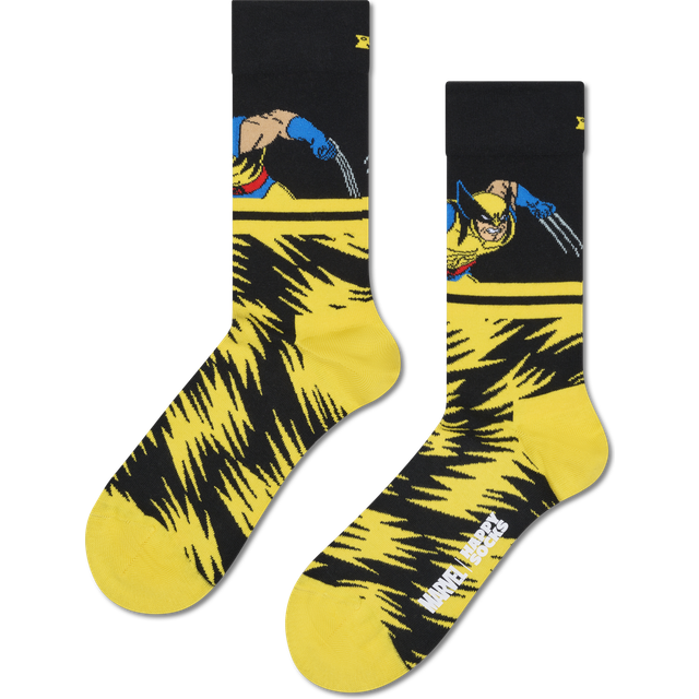 Happy Socks Marvel X-Men Wolverine Sock - Black - Strl 41/46 * Kampanj *