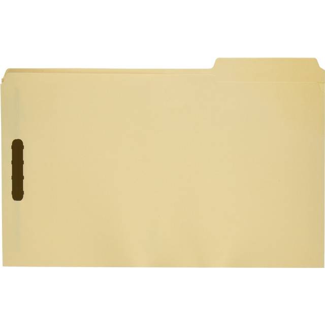 Business Source 2-Ply Tab Manila Legal Fastener Folder