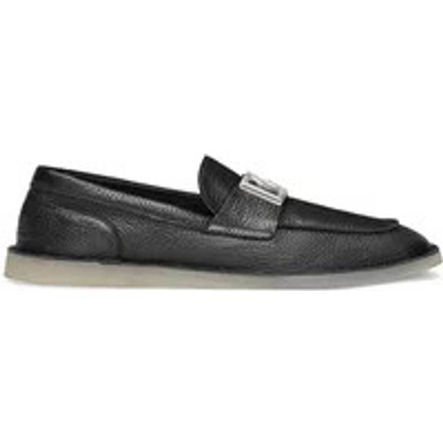 Dolce & Gabbana Leather Loafers - Black   - IT 40