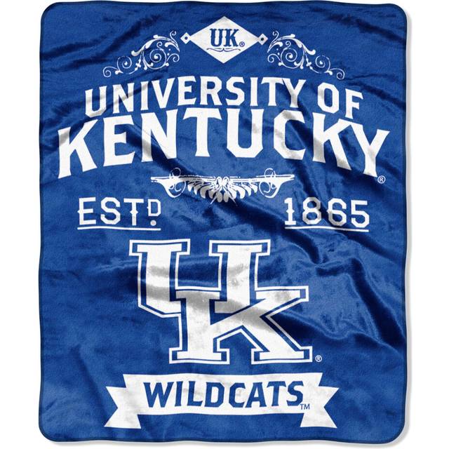 "Northwest NCAA Kentucky Wildcats Unisex-Adult Raschel Throw Blanket  50"""" x 60""""  Label"