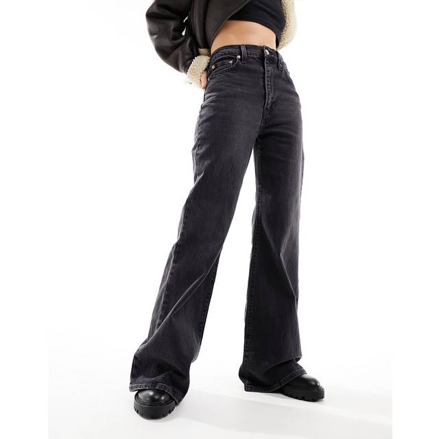 Levi's Ribcage Bell Jeans - On The Town No Crack Blue, Blue, Size 32, Inside Leg 32, Women -  inside leg 32,32