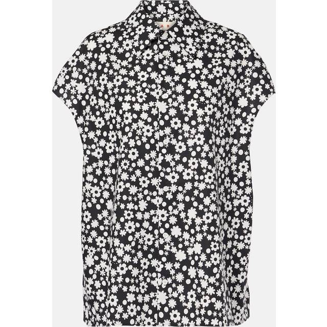 Marni Printed cotton poplin shirt - black (UK 4)