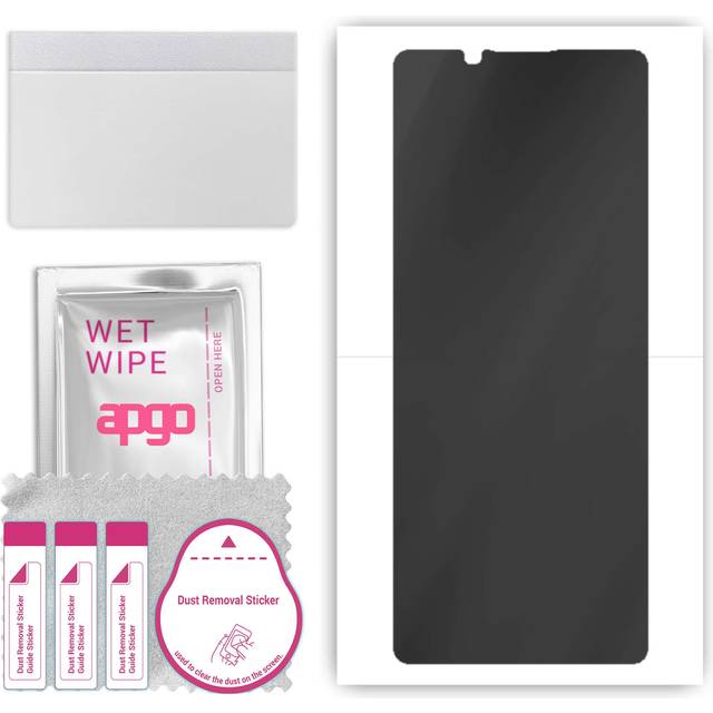apgo Hydrogel Privacy Matte Screen Protector for Sony Xperia 1 II, Anti Spy, Hydrogel Film, Flexible, Soft TPU with positioning layer easy installatio