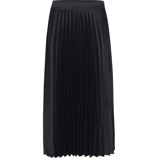 Part Two, Kjol, Dam, 2Xl, Polyester, Plisserad kjol mörk marinblå A-linje - blue (2XL)