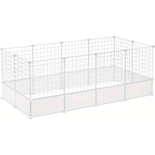 TEMU 24 Panels Enclosure Diy Pet Fence Crate Cage Dog Pen Puppy Rabbit Playpen Indoor