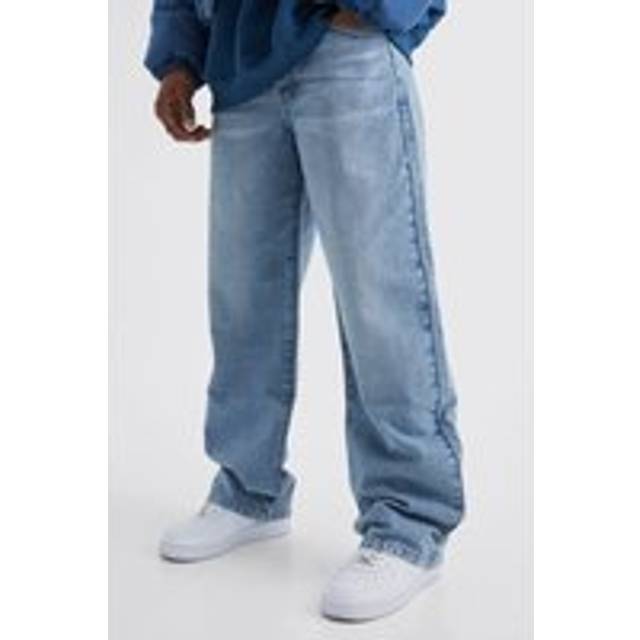Baggy Rigid Washed Jeans - Blue - 30S