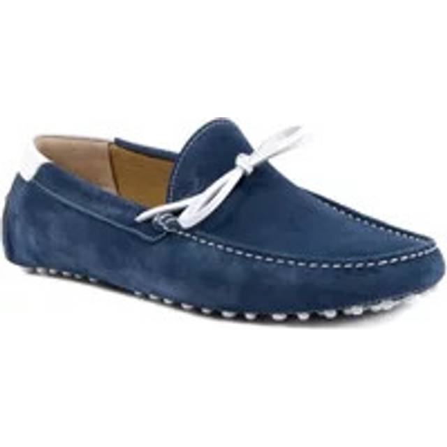 Dee Ocleppo, Loafers, male, Blue, 6 UK, Suede Driving Moccasin Loafer