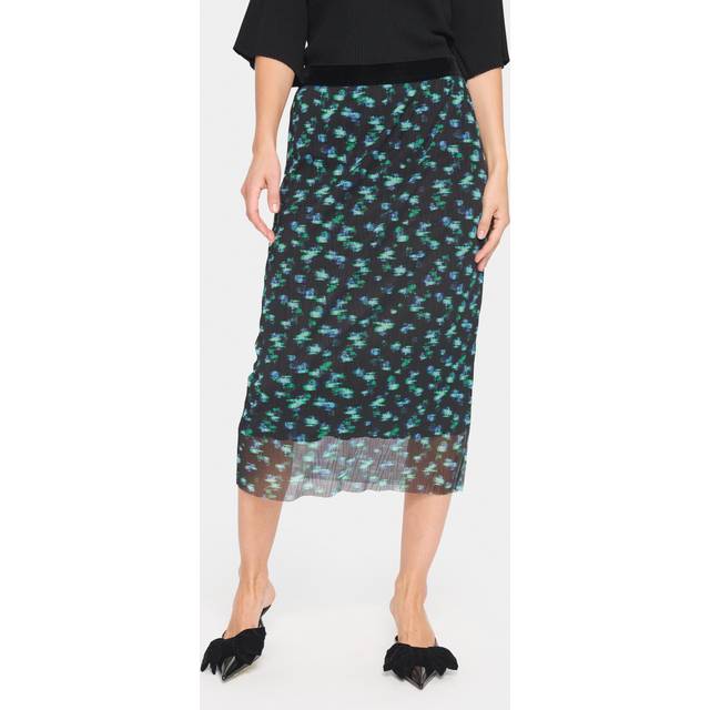 Saint Tropez Haliejade Mesh Skirt, Black/Multi