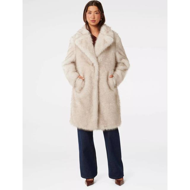 Forever New Victoria Faux Fur Coat, Mink