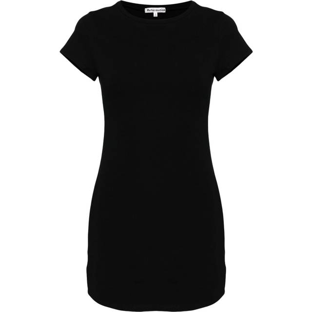 Reformation - Nadia organic cotton blend dress - women - Organic Cotton/Spandex/Elastane - XS - Black