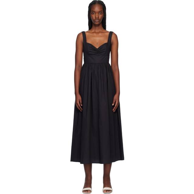 Matteau Black Bralette Midi Dress - Black - 3