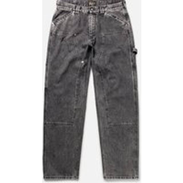 ARIES Men's Acid-Wash Denim Carpenter Jeans - W36/L32 - Grey