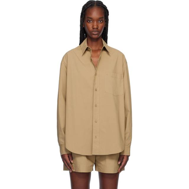 Matteau Tan Relaxed Shirt - Stone - 4