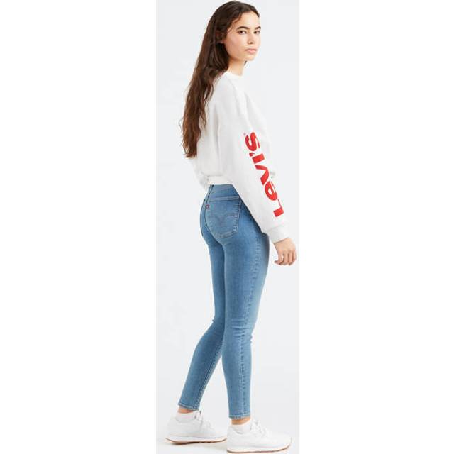 Super Skinny jeans med hög midja - Blå / Ontario Math Club - 31X28