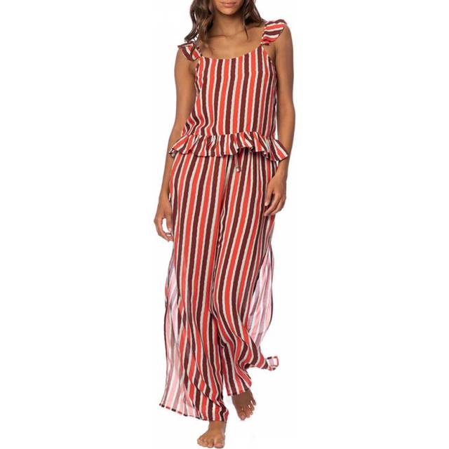 Red Sleep Sleeveless Pant Pyjama Set - Multi (M)