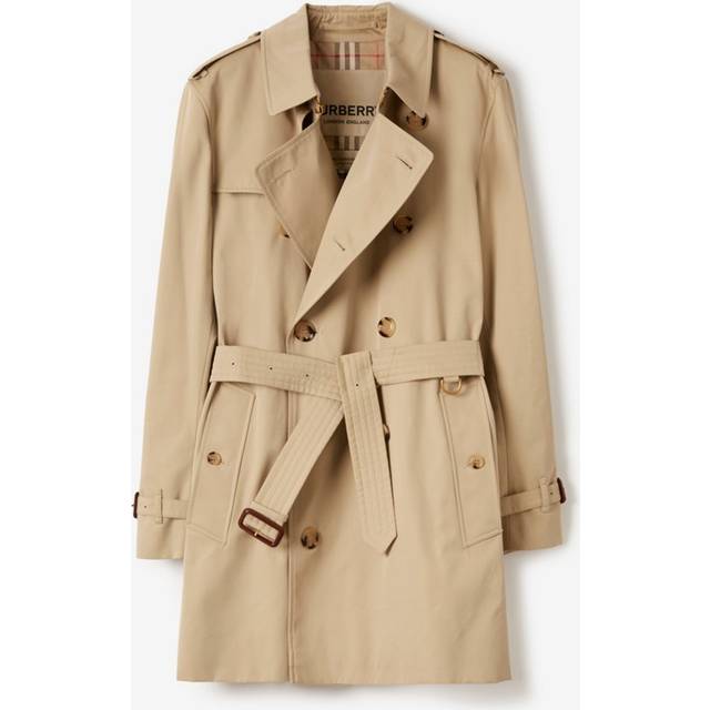 Burberry Short Kensington Heritage Trench Coat - Honey - 48