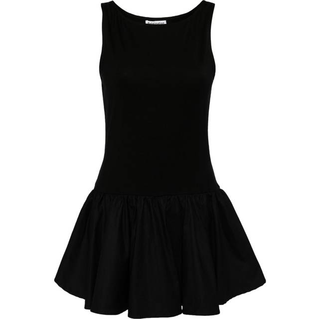Reformation - Defina knitted mini dress - women - TENCEL™ Lyocell (LENZING)/Spandex/Elastane/Spandex/Elastane/Cotton - L - Black