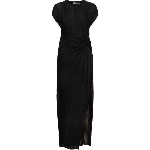 Sleeveless Maxi Dress W/ Gathered Detail - Black (36 - 38 - 40)