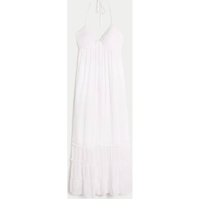Open Back Halter Maxi Dress