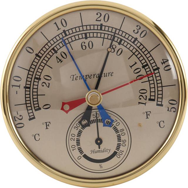 Wall Hang Analog Indoor Outdoor Anti Rain Temperature Humidity Meter
