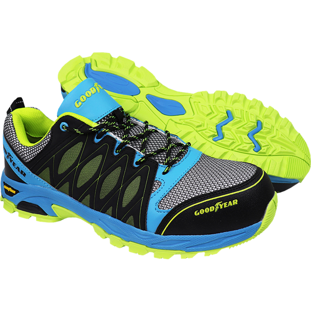 (Multi, 5) Goodyear Workwear S1P SRA HRO Metal Free Composite Toe Work Safety Trainer Shoes