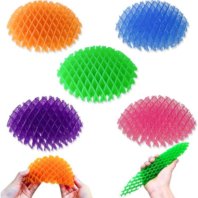 5 Packs Fidget Worm Toy  Worm Fidget Toy  Cute Worm Shaped Ornament  Resistance Fidget Toys Adults Stress Anxiety Relief Toys  Fidget Worm Toy Weird S