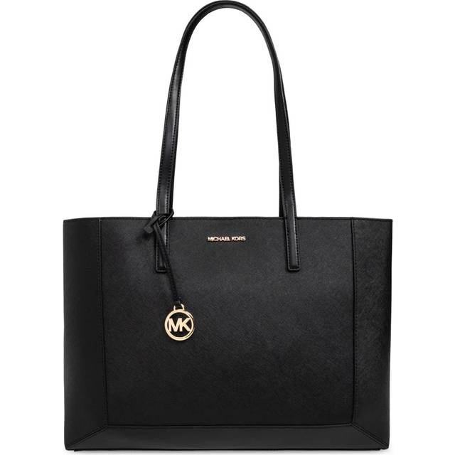 MK Sallie Large Saffiano Leather Tote Bag - Black - Michael Kors - ONE SIZE